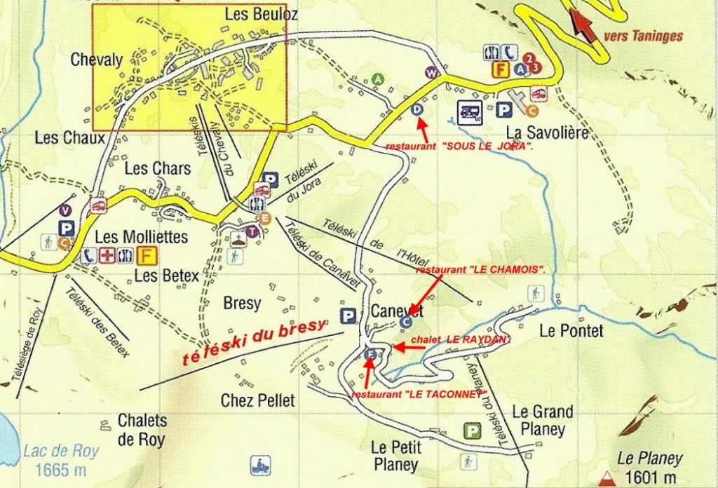 Carte trouver le chalet le raydan