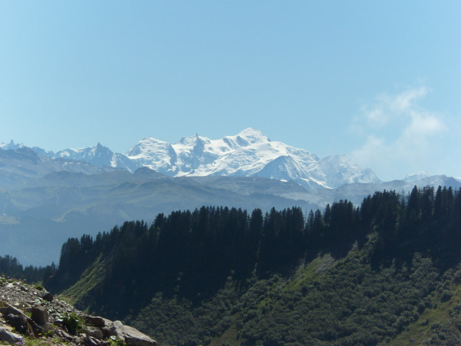 Le mont-blanc vu du pic